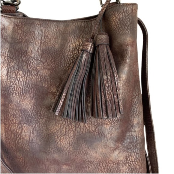 Elegant Brown Leather Tote Bag - Picture 4 of 12
